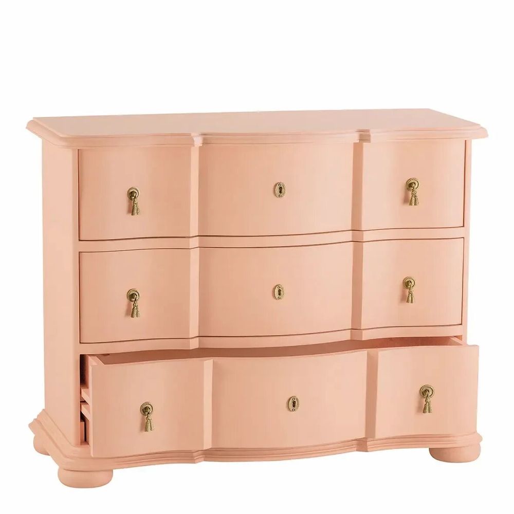 Chests of drawers - CARLOTTA PM chest of drawers pastel pink 105x44x82 - BLANC D'IVOIRE