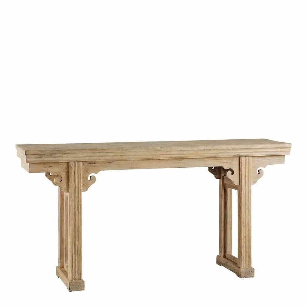 Console table - Console BAO recycled natural elm 180x45x90 - BLANC D'IVOIRE