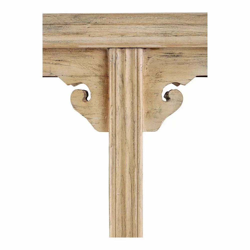 Console table - Console BAO recycled natural elm 180x45x90 - BLANC D'IVOIRE