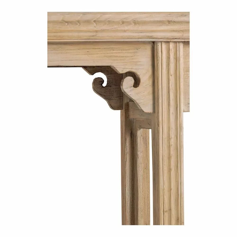 Console table - Console BAO recycled natural elm 180x45x90 - BLANC D'IVOIRE