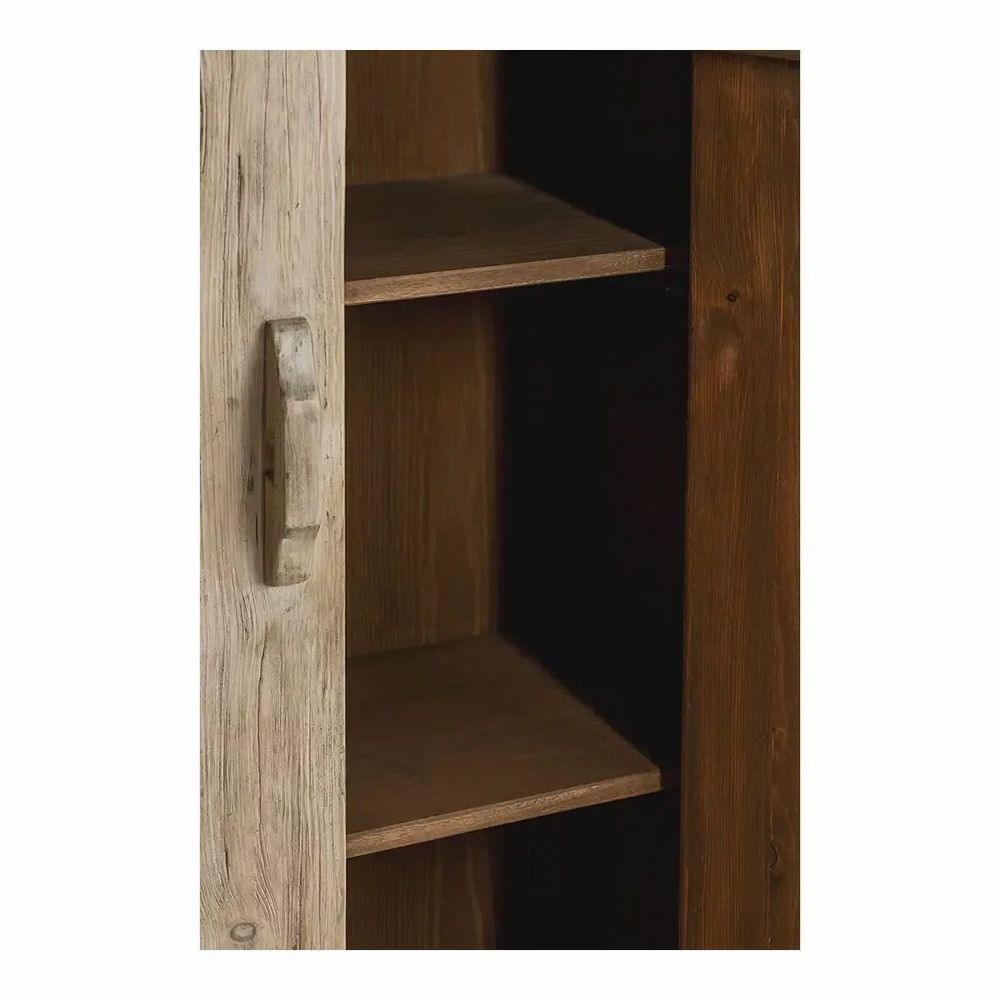 Armoires - Buffet BAO orme naturel recyclé 80x35x145 - BLANC D'IVOIRE