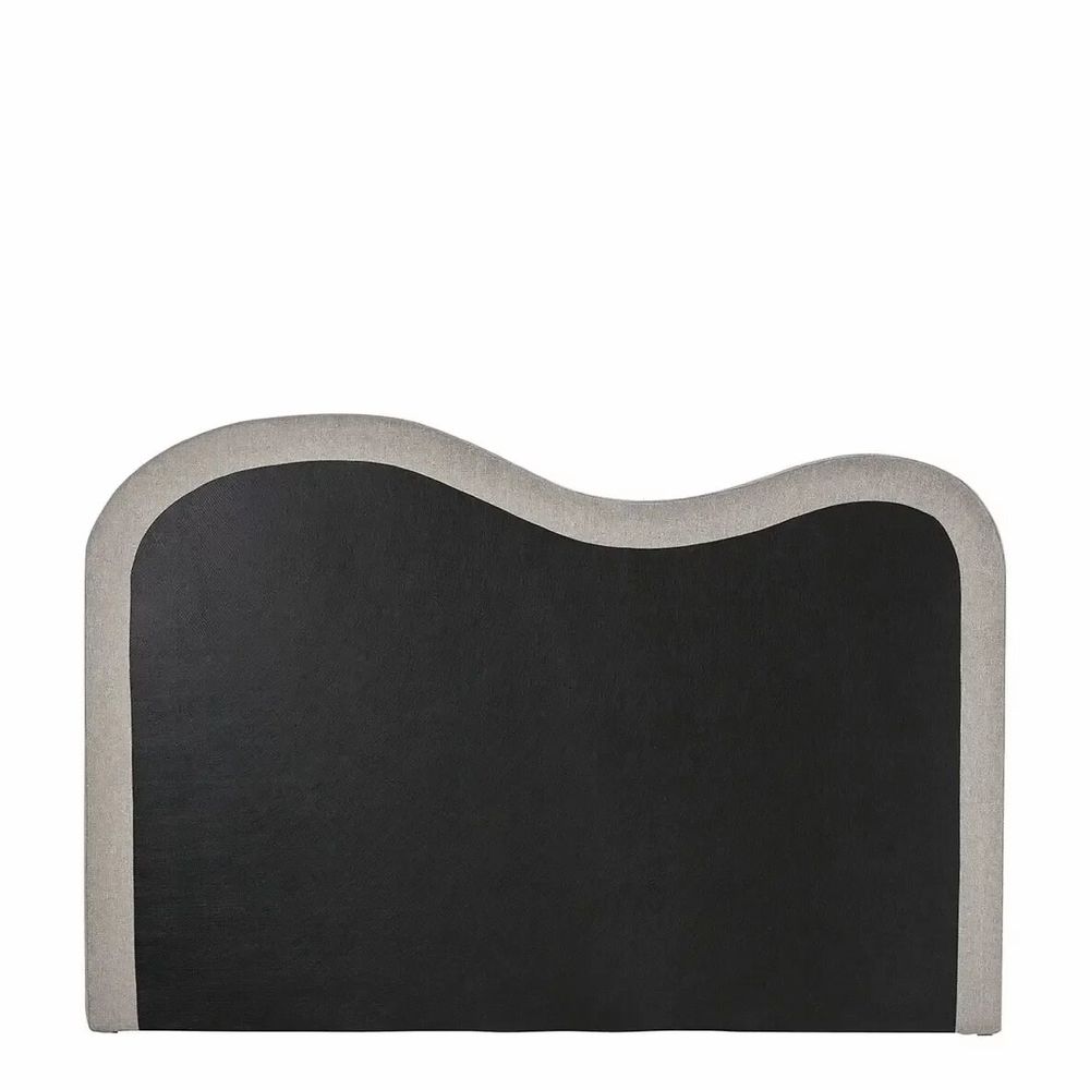 Têtes de lit - Tête de lit SERENA tissu gris 181x11X122 - BLANC D'IVOIRE