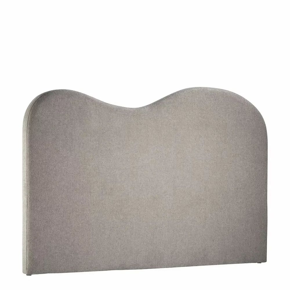 Têtes de lit - Tête de lit SERENA tissu gris 181x11X122 - BLANC D'IVOIRE