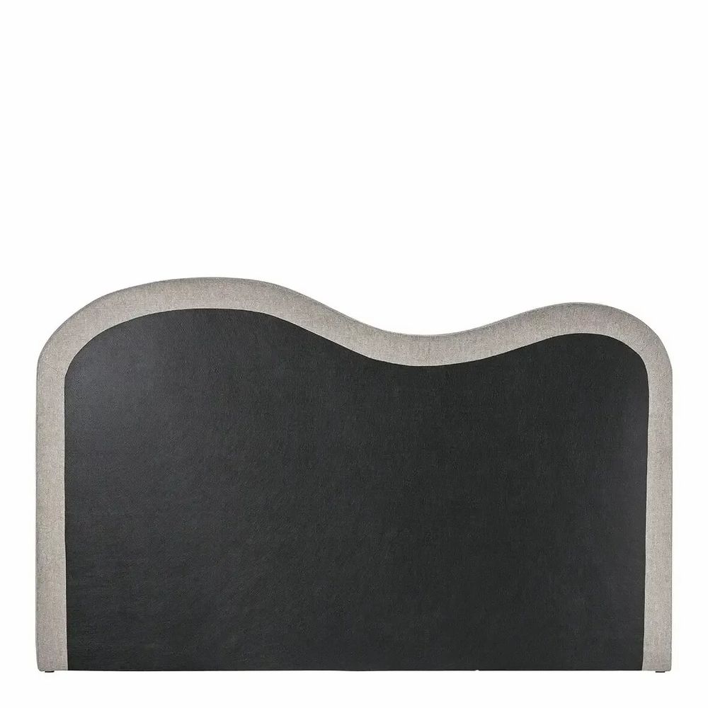 Têtes de lit - Tête de lit SERENA tissu gris 201x11x125 - BLANC D'IVOIRE