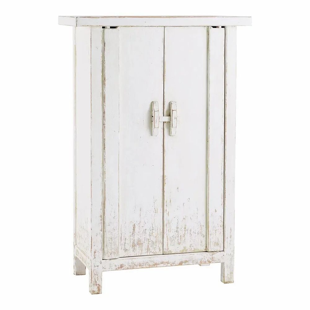 Wardrobe - BAO sideboard recycled white elm 80x35x145 - BLANC D'IVOIRE