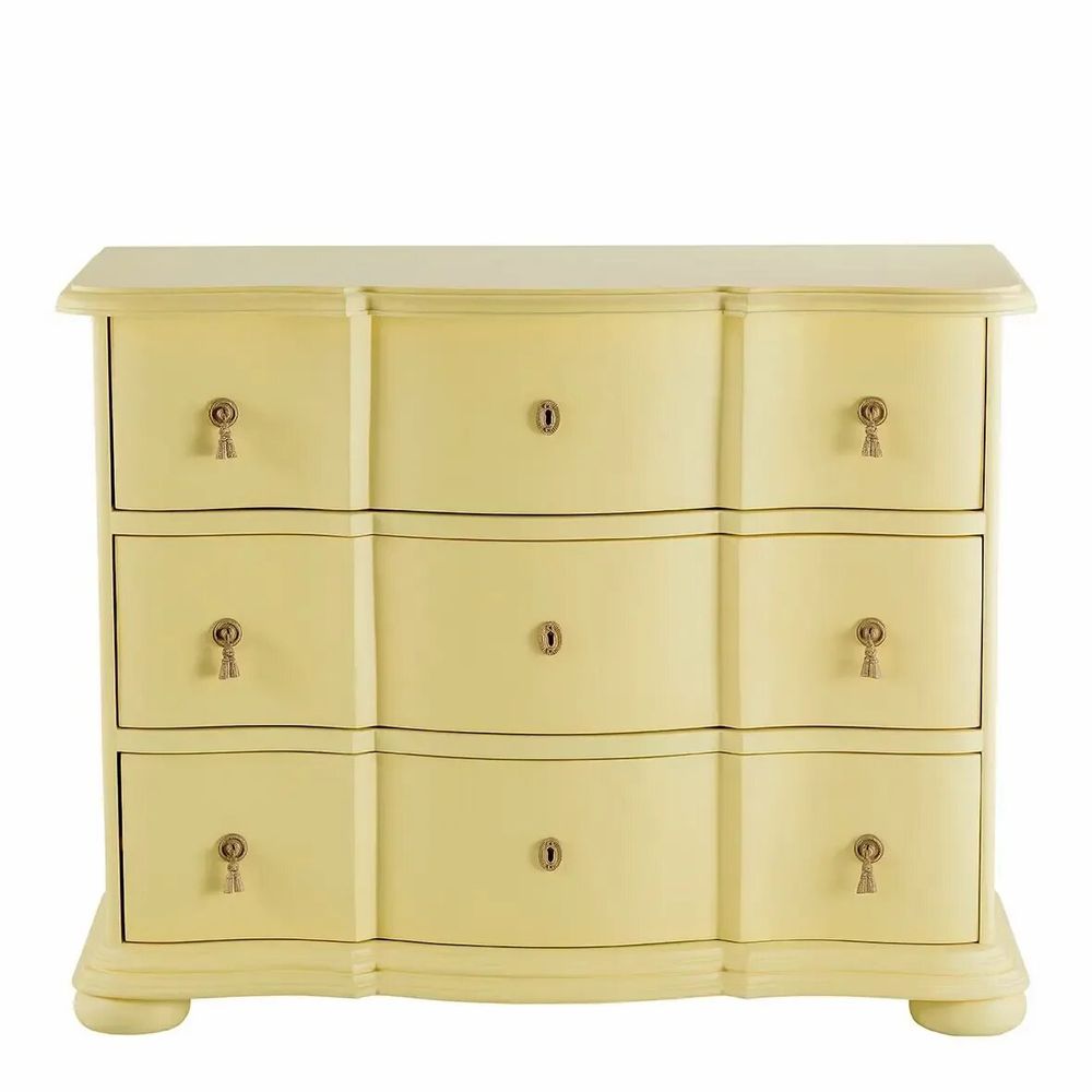 Chests of drawers - CARLOTTA PM chest of drawers pastel yellow 105x44x82 - BLANC D'IVOIRE