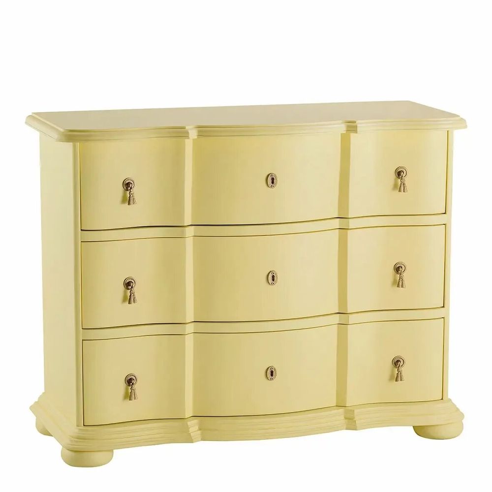 Chests of drawers - CARLOTTA PM chest of drawers pastel yellow 105x44x82 - BLANC D'IVOIRE