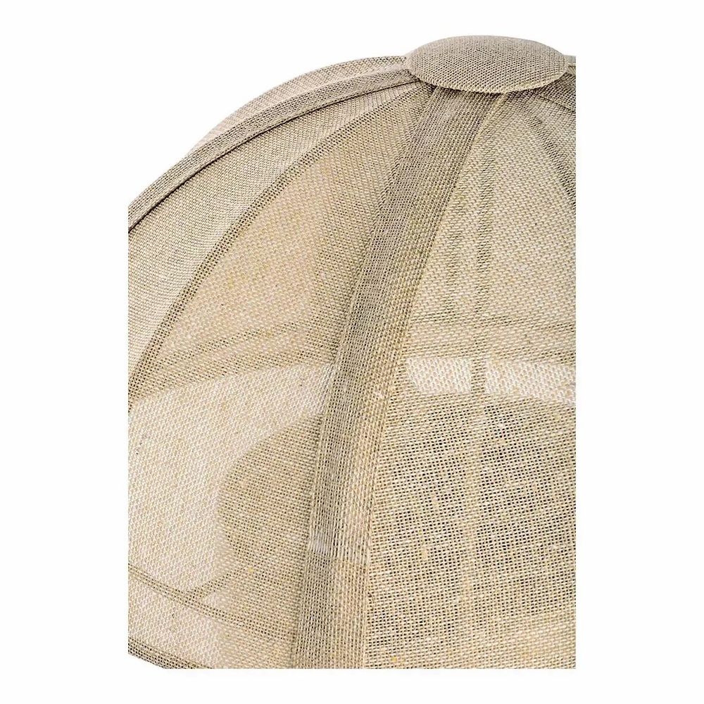Lampes à poser - Lampe HÉLOÏSE métal doré et AJ tissu crème dia 48x50 - BLANC D'IVOIRE