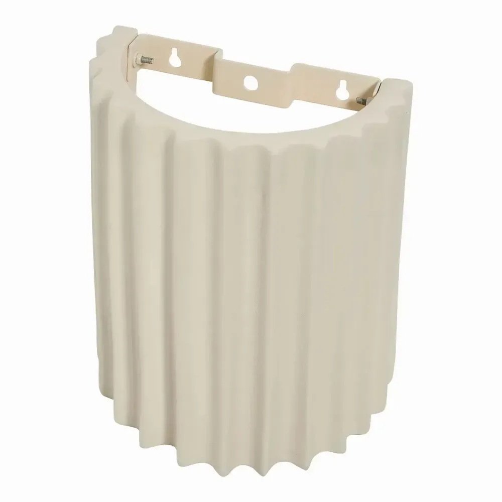 Wall lamps - OLYMPE wall light non-electrified beige ceramic 20x11.9x21.9 - BLANC D'IVOIRE