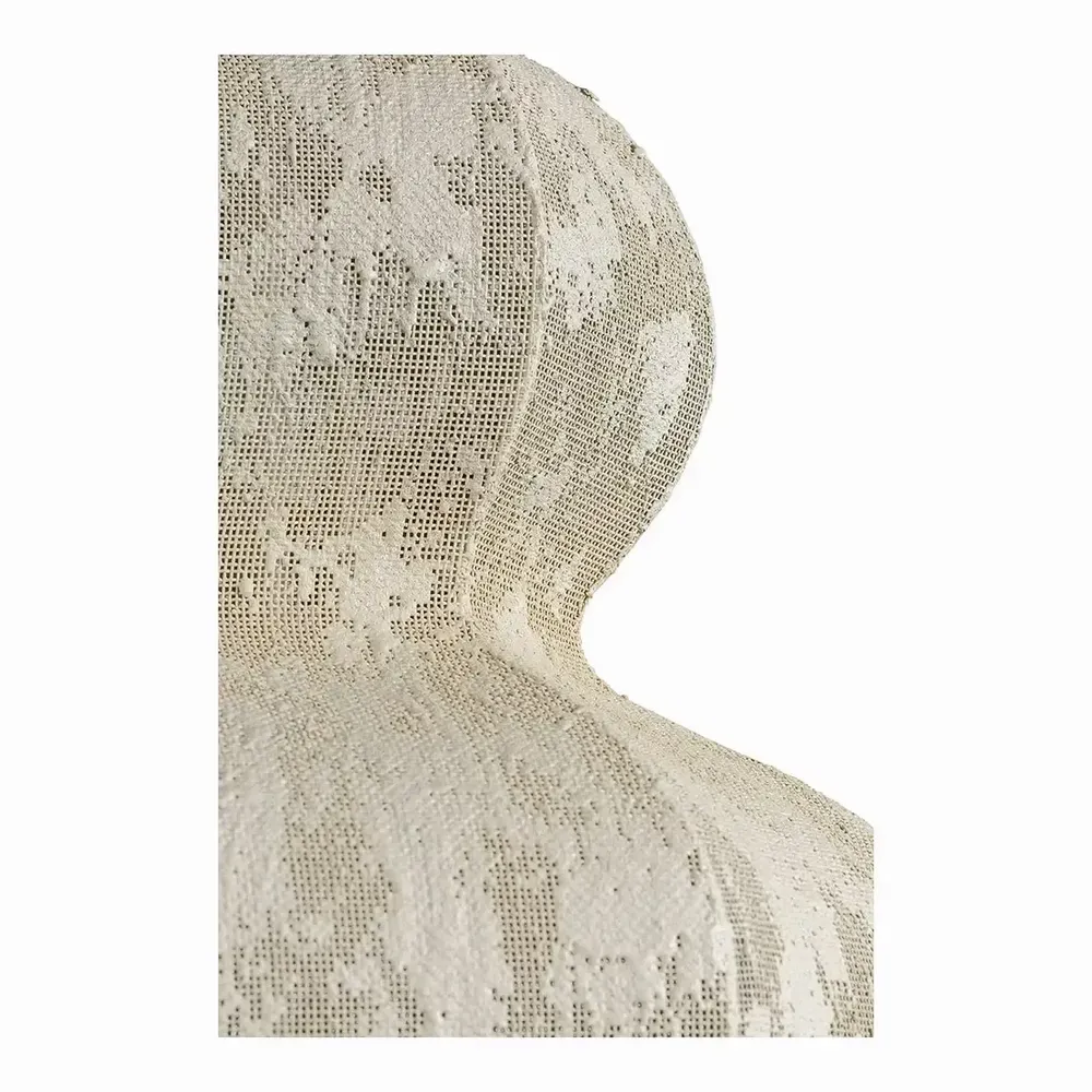 Suspensions - Suspension SORA métal et tissu mesh crème 49x49x84 - BLANC D'IVOIRE