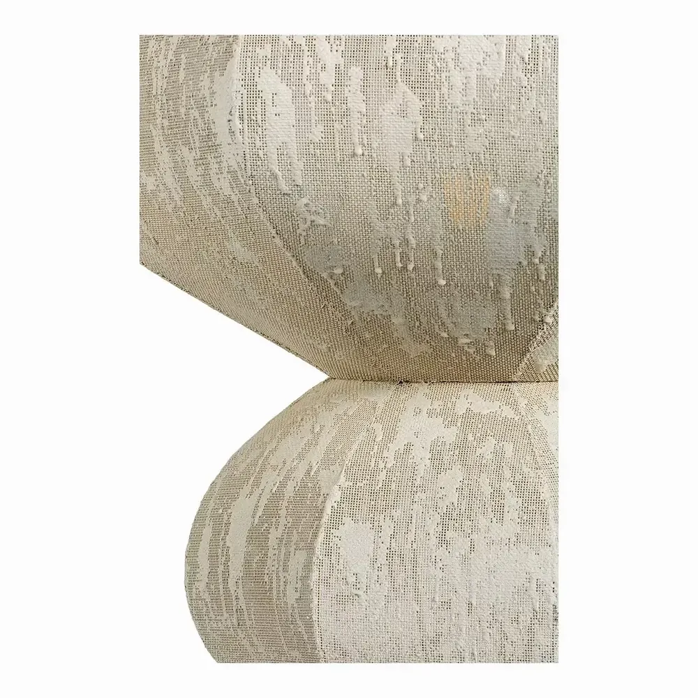 Suspensions - Suspension SORA métal et tissu mesh crème 49x49x84 - BLANC D'IVOIRE