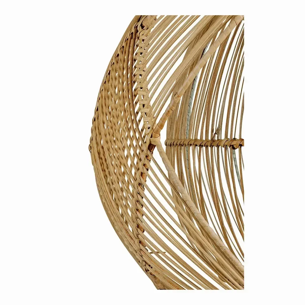 Hanging lights - NAKISHA natural rattan pendant light dia 65x48 - BLANC D'IVOIRE