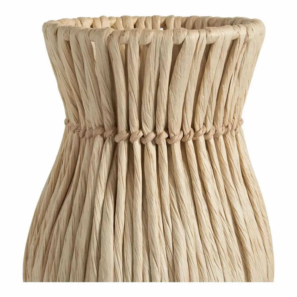 Vases - MYA vase natural rattan and metal 31x81 - BLANC D'IVOIRE