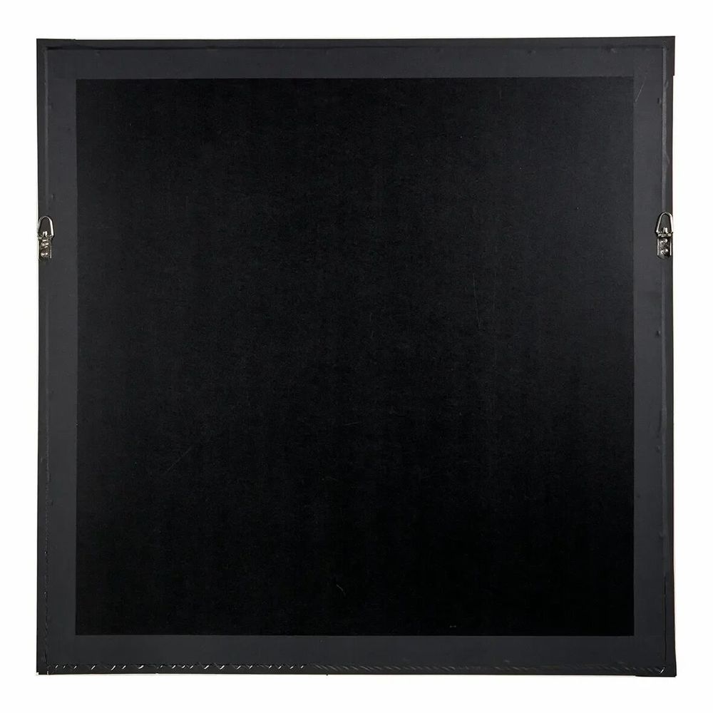 Tableaux - Décoration murale ROSACE feuilles de palmier plissées écrues et dorées 80x80 - BLANC D'IVOIRE