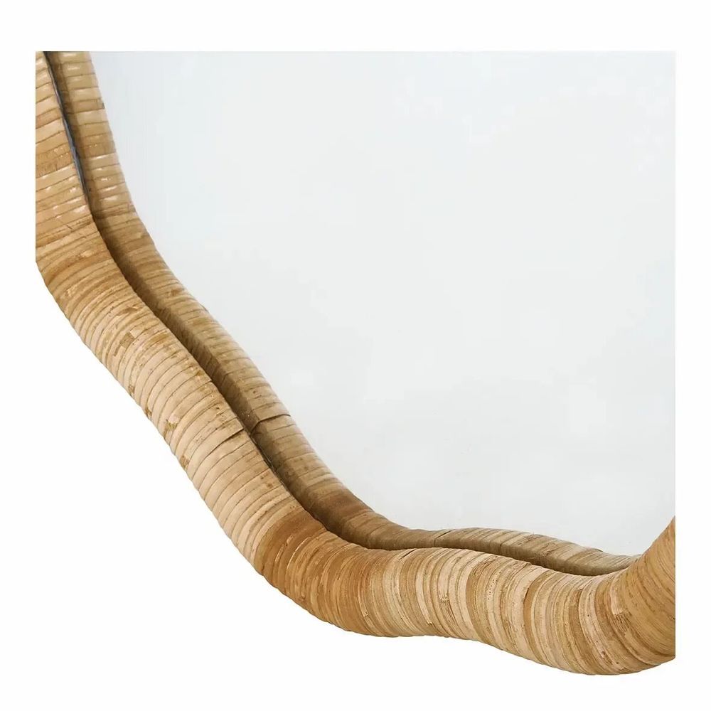 Mirrors - LOLA natural rattan mirror 60x4x90 - BLANC D'IVOIRE