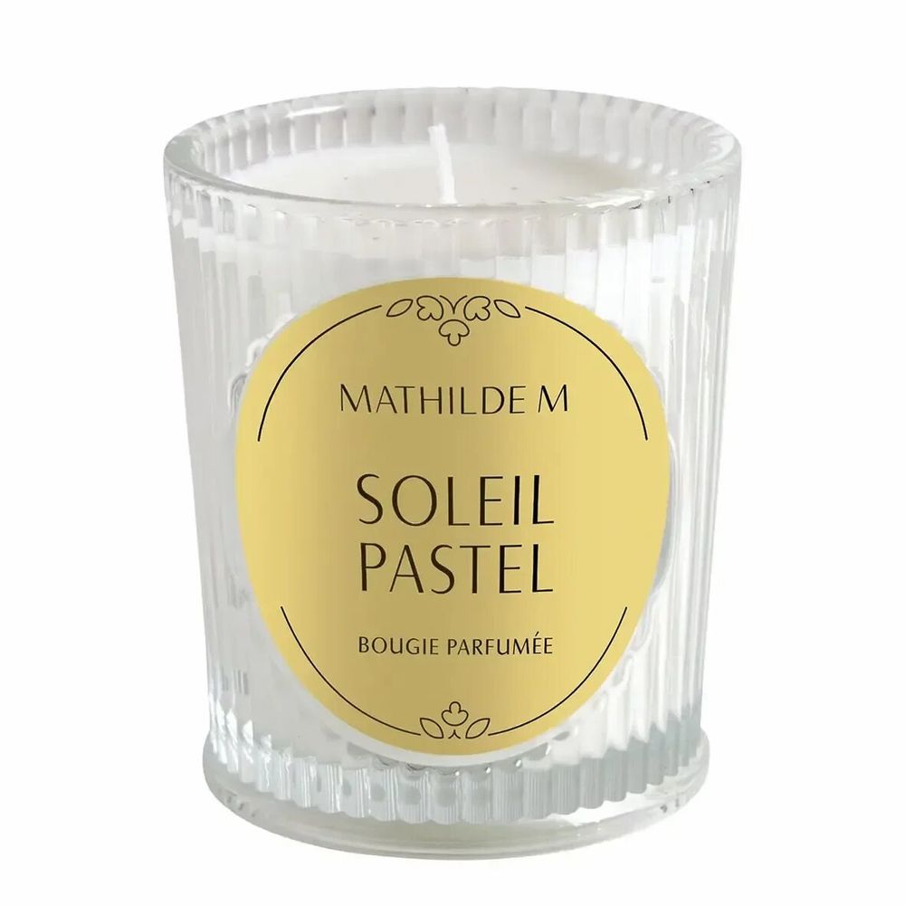 Bougies - Bougie parfumée Les Intemporelles 145 g - Soleil Pastel - MATHILDE M.