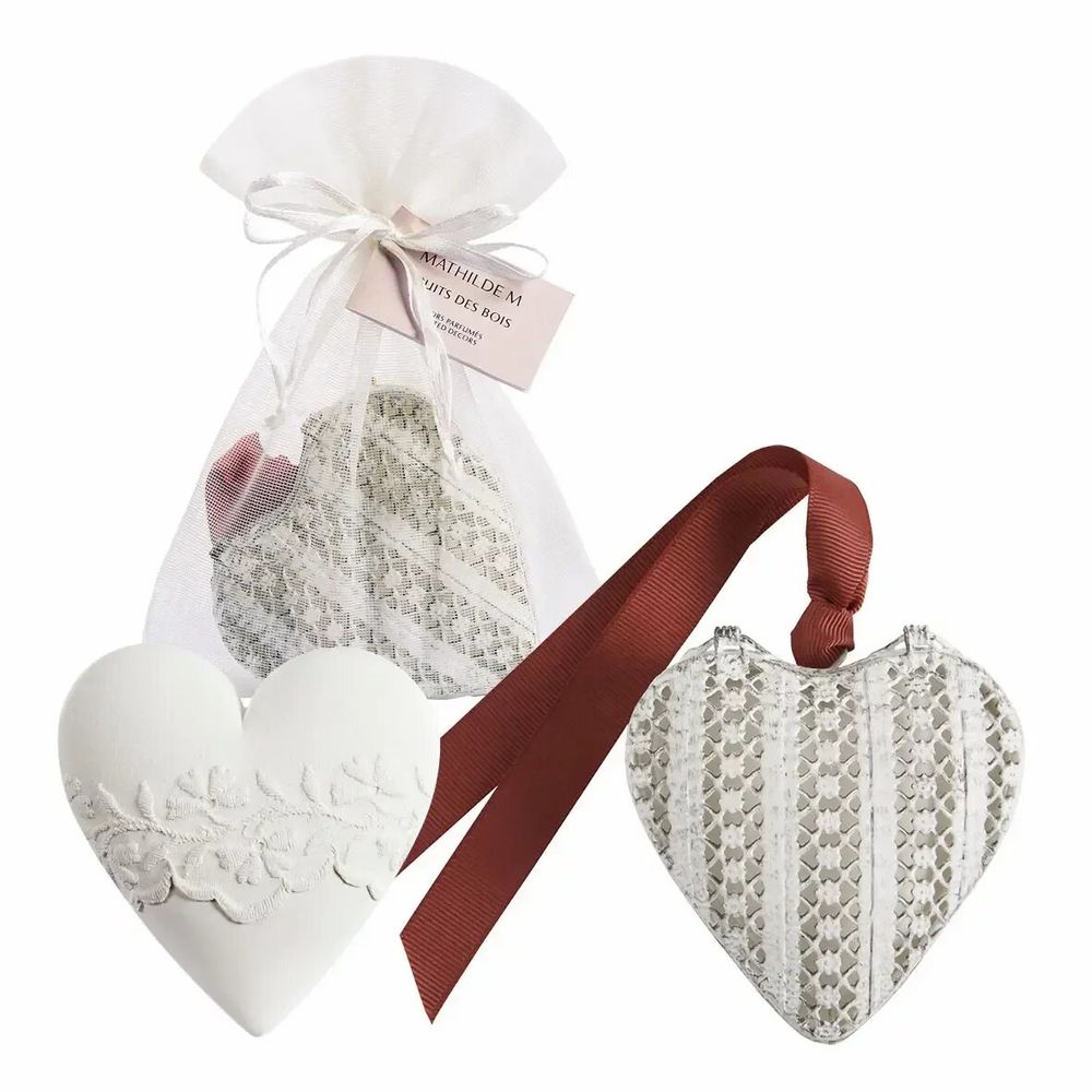 Home fragrances - Openwork metal heart box with scented decoration - Fruits of the Woods - MATHILDE M.