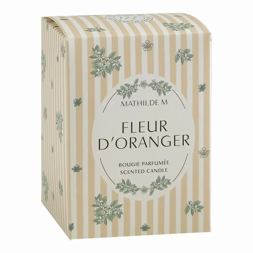 Bougies - Bougie parfumée Les Intemporelles en Fleurs 145 g - Fleur d'Oranger - MATHILDE M.