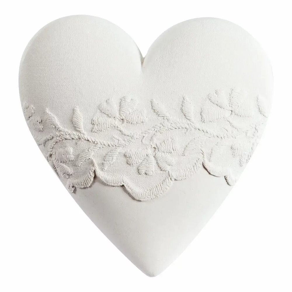 Parfums d'intérieur - Boite Cœur en métal ajouré avec décor parfumé - Fleur de Coton - MATHILDE M.