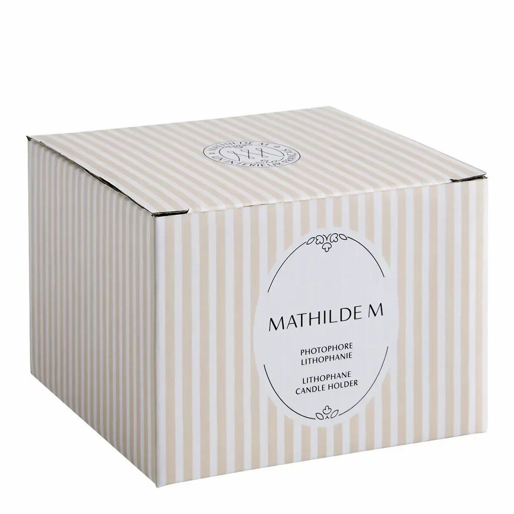 Candlesticks and candle holders - Lithophane Marguerite in white ceramic - MATHILDE M.