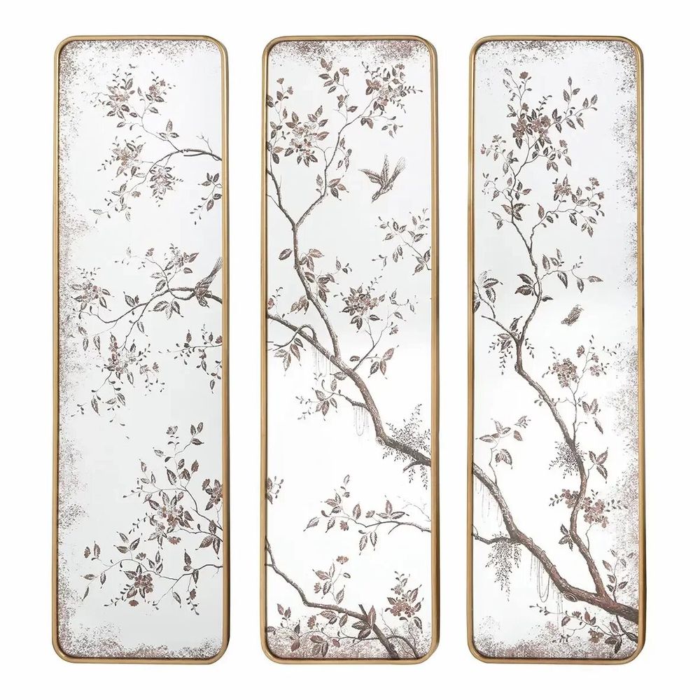 Miroirs - Miroir triptyque Un printemps à Kyoto 107 x 93 cm - MATHILDE M.