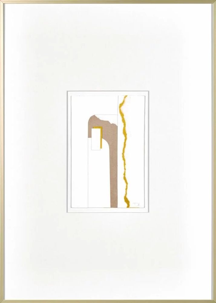 Services - 'Cloud Gold 01' - Œuvre Originale - 50x70 cm - PERSPECTIVA 10