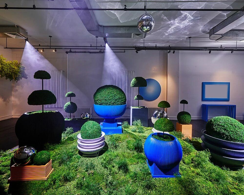 Pots de fleurs - Jardinière rectangulaire standard en fibre de verre bleue - TULESTE FACTORY