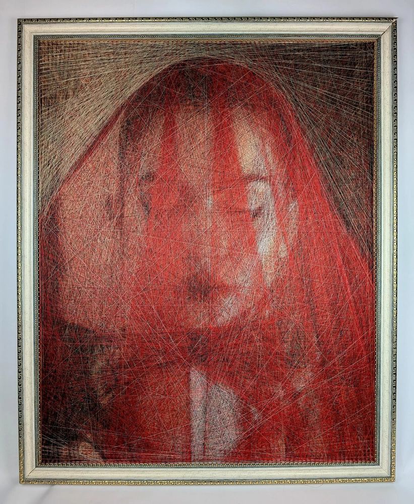 Decorative objects - Veil of Passion / work of art / handmade with the silky threads only - ART NITKA