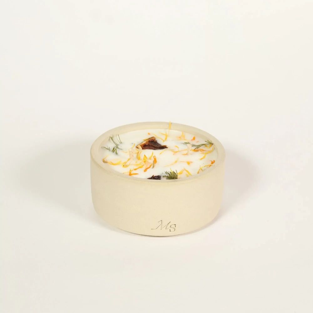 Décorations florales - Bougie grès - Fleur d'oranger (200G) - MAISON SÉJOUR