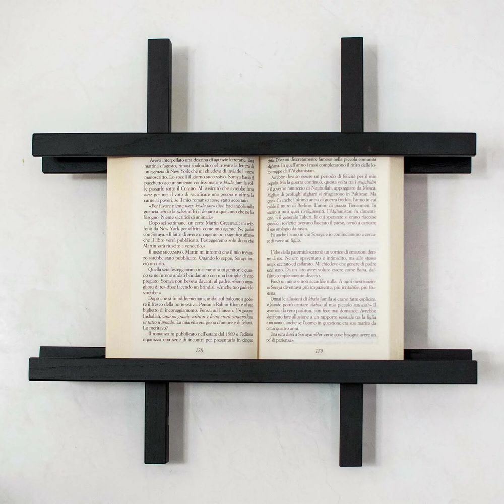 Etagères - Cadre d’exposition pour livres, en bois de Frêne noir - GUARDAMI