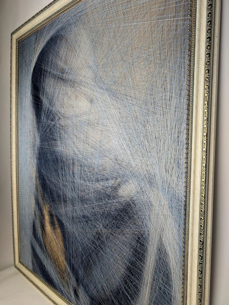 Unique pieces - Oriental Mystery / Contemporary Art / Artwork made with silky threads - ART NITKA