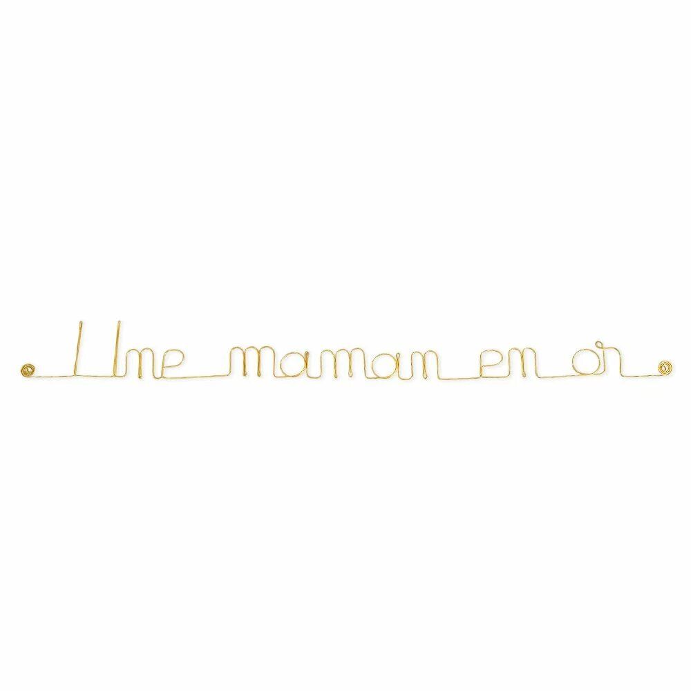 Other wall decoration - Gilded Brass Wall Decor " A Golden Mom ” - Mother's Day - BIJOUX DE MUR