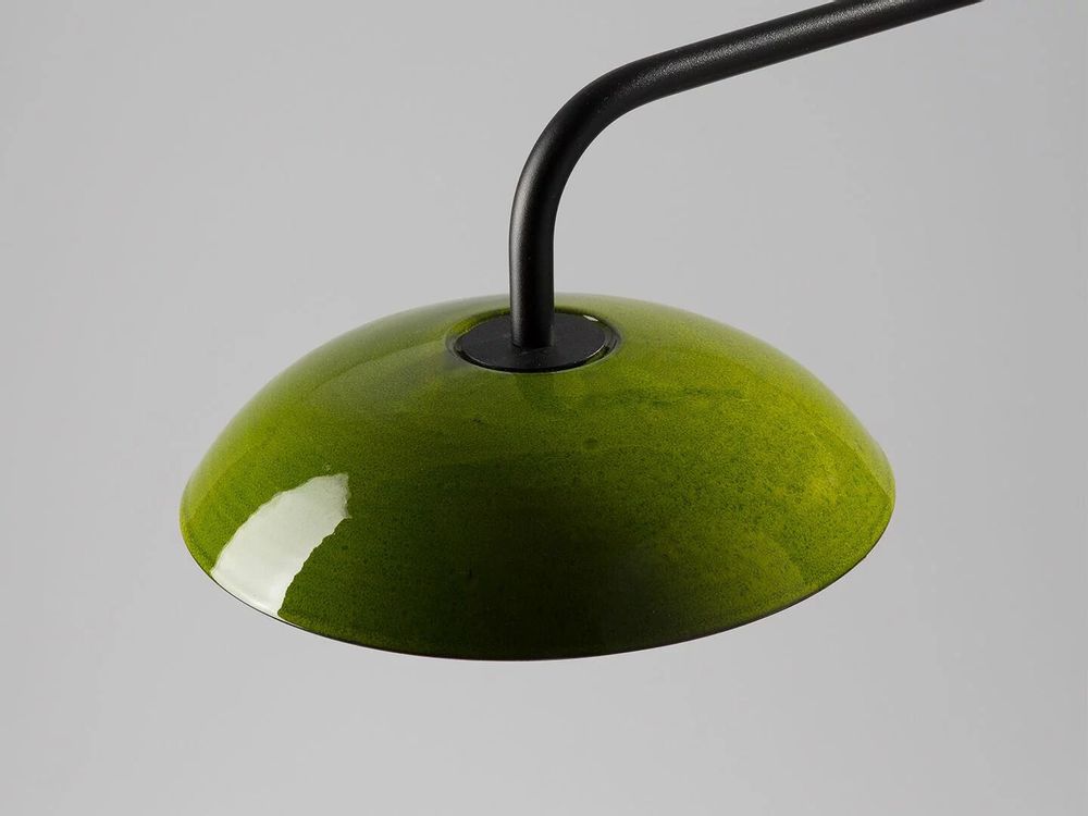 Table lamps - ABSIDIOLA long arm table lamp in ceramic plato - LUXCAMBRA