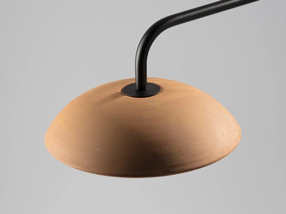 Table lamps - ABSIDIOLA short arm table lamp in ceramic plato - LUXCAMBRA