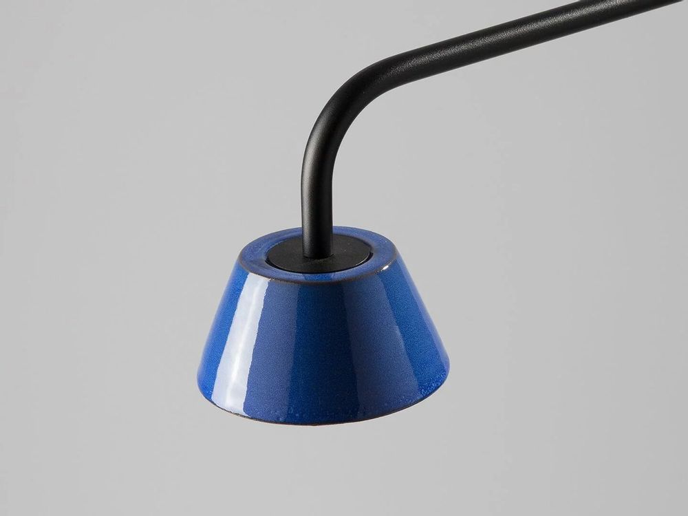 Lampes de table - ABSIDIOLA lampe à poser à bras long conica en céramique - LUXCAMBRA