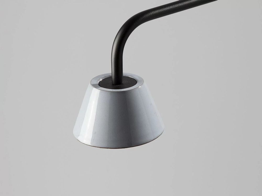 Lampes de table - ABSIDIOLA lampe à poser à bras long conica en céramique - LUXCAMBRA