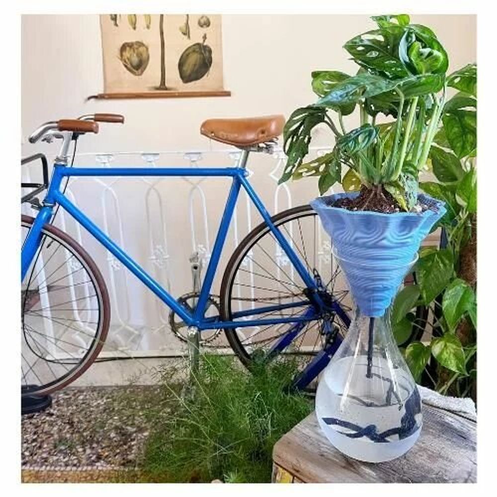 Vases - Nomad XL clay pot - design - 3D self-irrigating plant pot. - COMMON PLACE YOUR URBAN JUNGLE