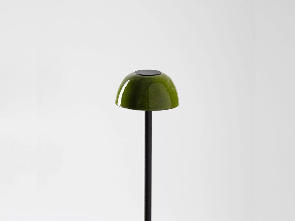 Floor lamps - ABSIDIOLA floor lamp mini 10cm lampshade in alabaster or ceramic - LUXCAMBRA