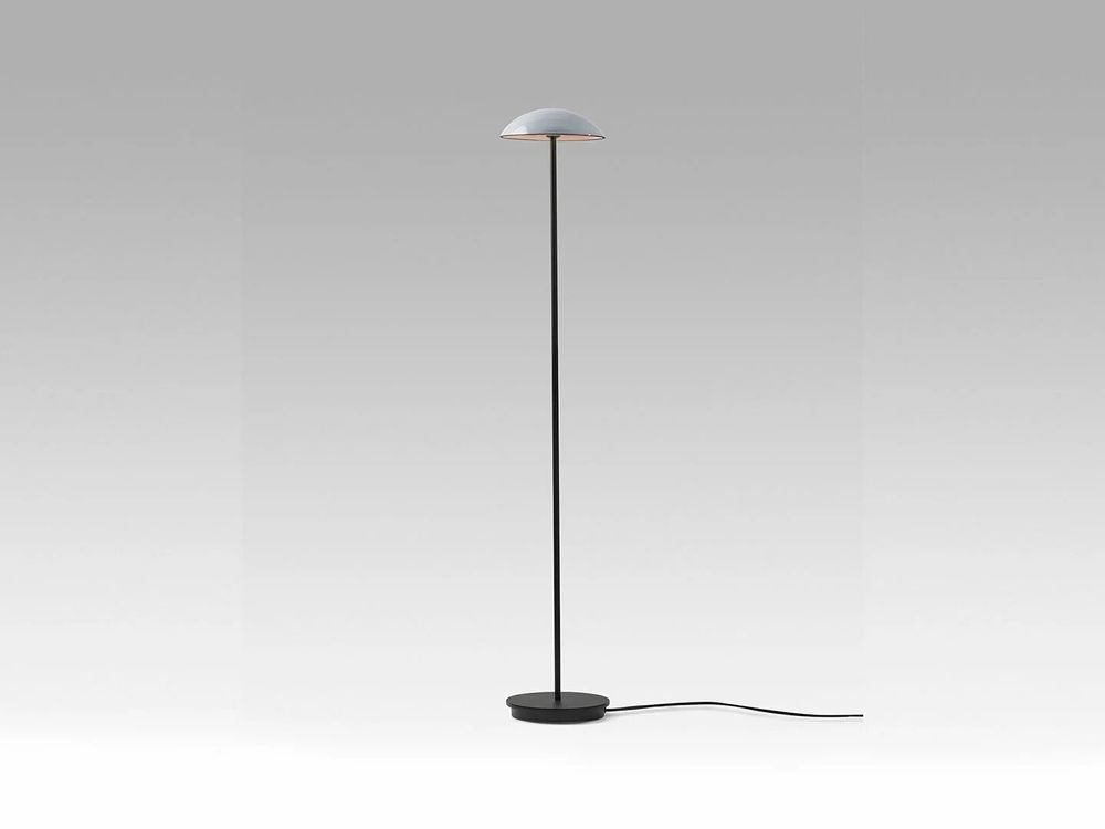 Floor lamps - ABSIDIOLA floor lamp plato 20cm ceramic shade - LUXCAMBRA