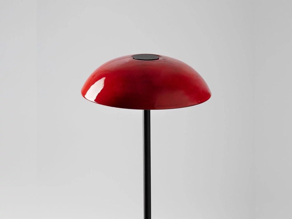 Floor lamps - ABSIDIOLA floor lamp plato 20cm ceramic shade - LUXCAMBRA