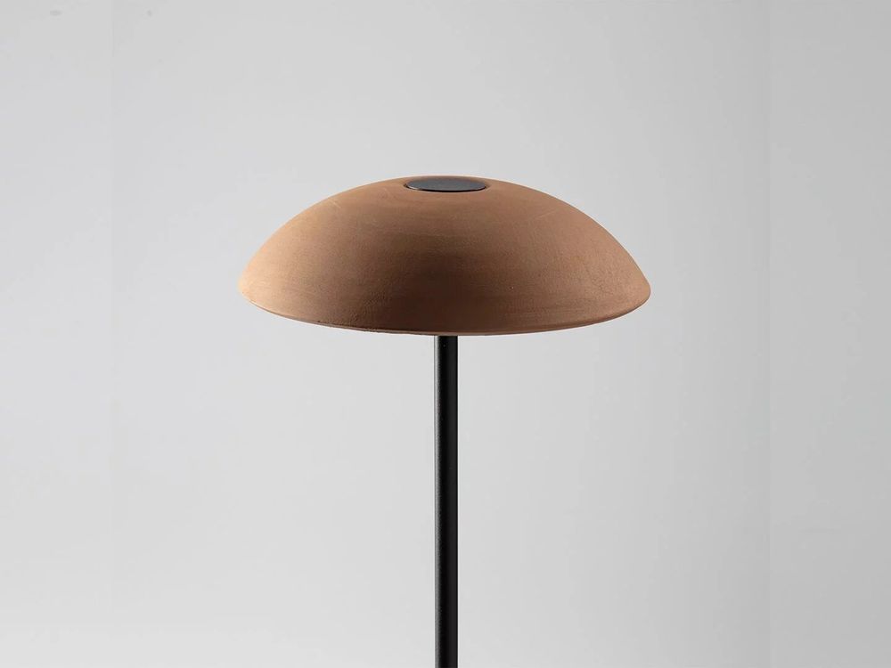 Floor lamps - ABSIDIOLA floor lamp plato 20cm ceramic shade - LUXCAMBRA