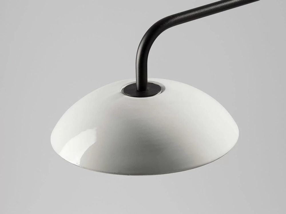 Floor lamps - ABSIDIOLA floor lamp with arms with ceramic lampshade plato - LUXCAMBRA