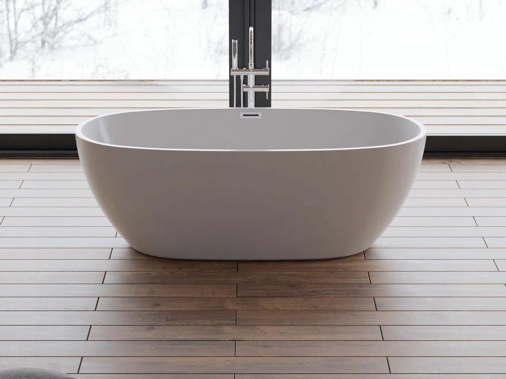 Bathtubs - Freestanding Oval Bathtub SAMBA L. 170 x W. 79 cm, by SPALINA - SPALINA