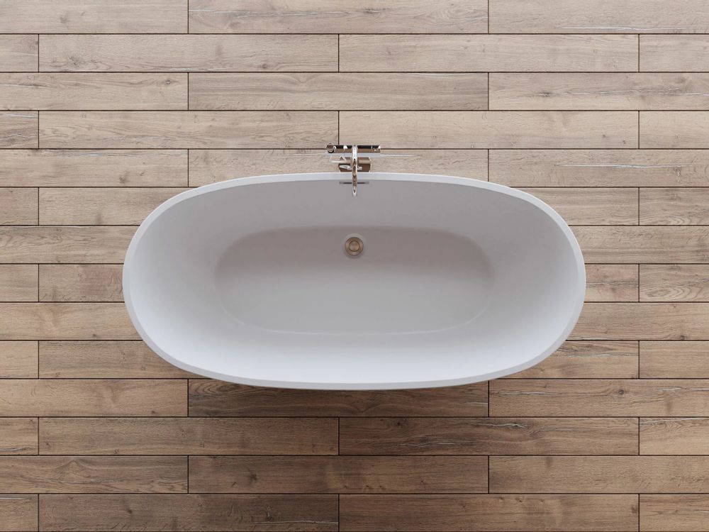 Bathtubs - Freestanding Oval Bathtub SAMBA L. 170 x W. 79 cm, by SPALINA - SPALINA