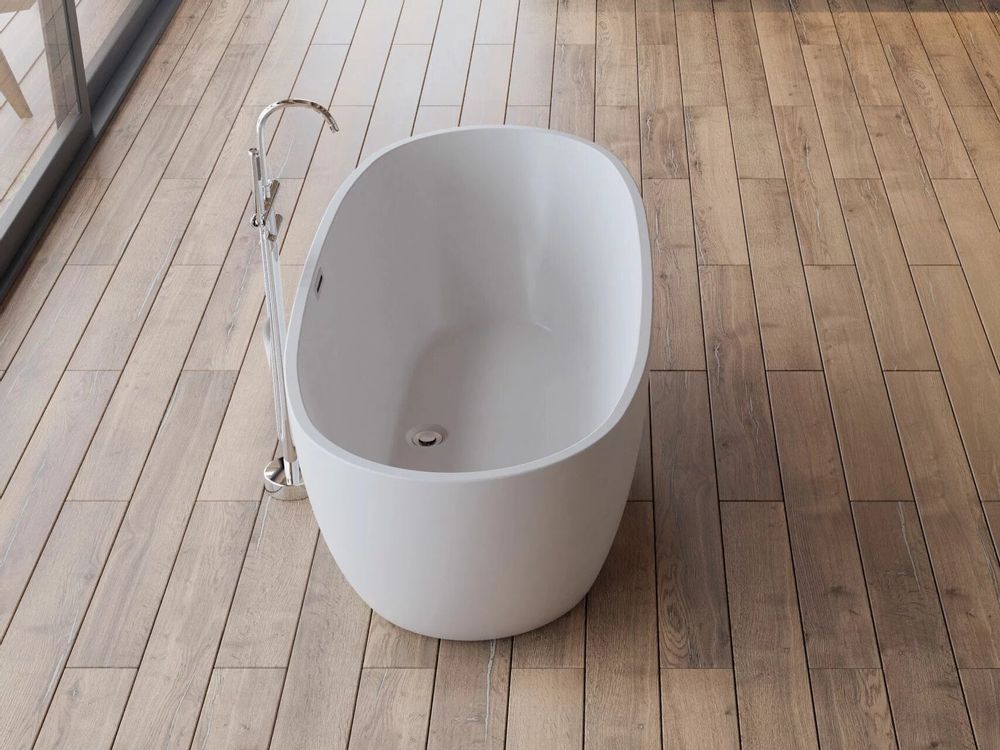 Bathtubs - Freestanding Oval Bathtub SAMBA L. 170 x W. 79 cm, by SPALINA - SPALINA