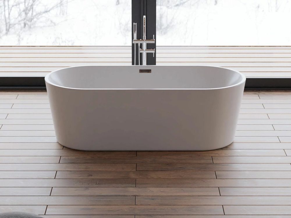 Baignoires - Baignoire îlot ovale JADE L.170 x l.80 cm, by SPALINA - SPALINA