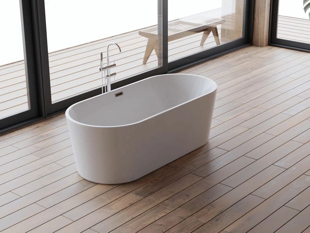 Baignoires - Baignoire îlot ovale JADE L.170 x l.80 cm, by SPALINA - SPALINA
