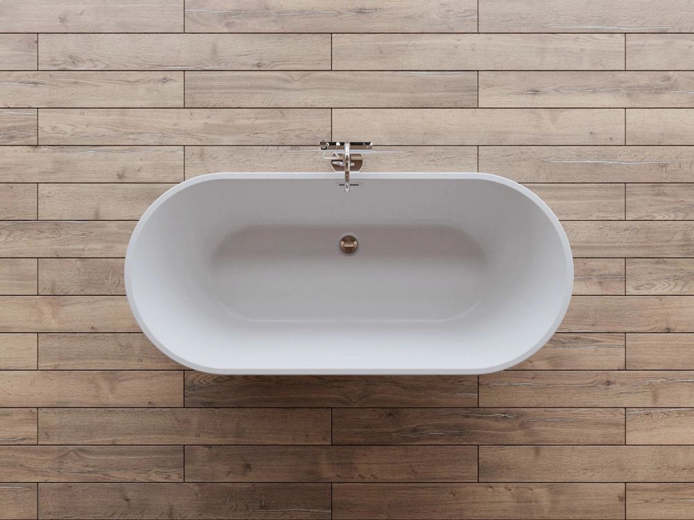Baignoires - Baignoire îlot ovale JADE L.170 x l.80 cm, by SPALINA - SPALINA
