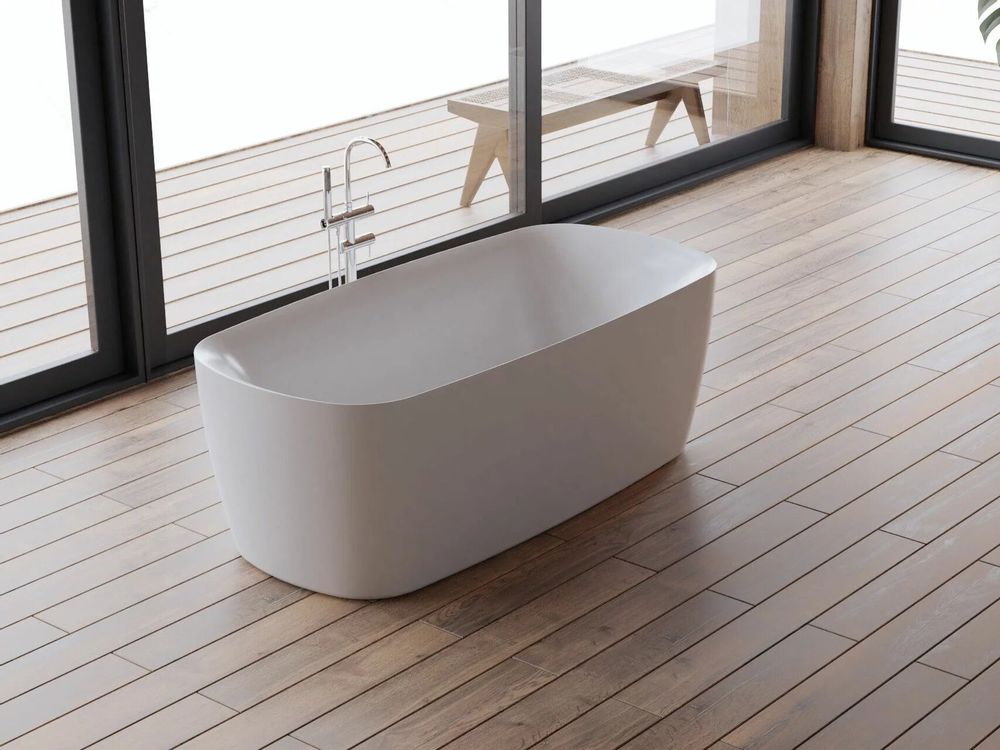 Baignoires - Baignoire îlot ovale SWING L. 170 x l. 80 cm, by SPALINA - SPALINA