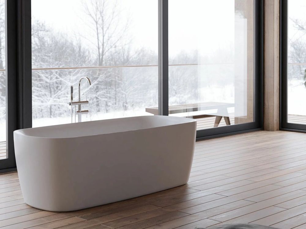 Baignoires - Baignoire îlot ovale SWING L. 170 x l. 80 cm, by SPALINA - SPALINA